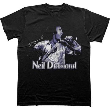 Neil Diamond - Singing - Unisex Póló - NDTS02MB
