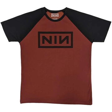 Nine Inch Nails - Classic Logo - Unisex Raglán Póló - NINRL03MRB