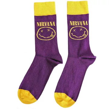 Nirvana - Yellow Happy Face - Unisex Bokazokni - NIRVSCK03LPU