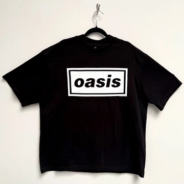 Oasis - Decca Logo - Unisex Oversize Dobozos Póló - OASOSTS01MB