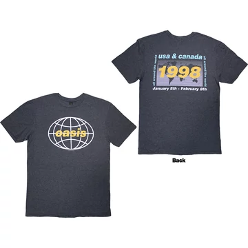 Oasis - 1998 World Tour - USA/Canada - Unisex Póló - OASTS42MN