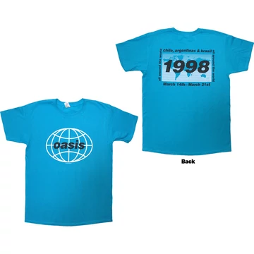 Oasis - 1998 World Tour - South America - Unisex Póló - OASTS43MBL