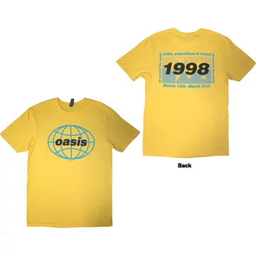 Oasis - 1998 World Tour - South America - Unisex Póló - OASTS43MY