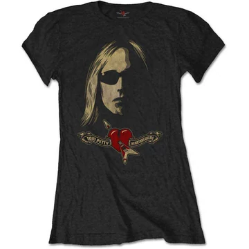 Tom Petty &amp; The Heartbreakers - Shades &amp; Logo - Női Póló - PETTS01LB