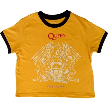 Queen - Face It Alone Crest - Női Crop Top Póló - QUCT88LY
