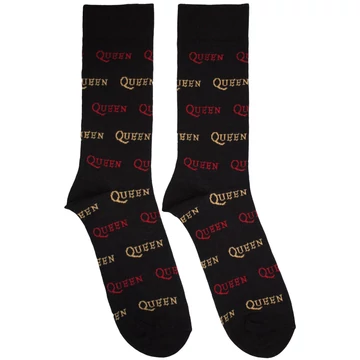 Queen - Logo Repeat Colour - Unisex Bokazokni - QUSCK10MB