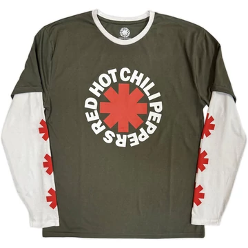 Red Hot Chili Peppers - Classic Asterisk - Unisex Réteges Hosszú Ujjú Póló - RHCPLLST01MGRW