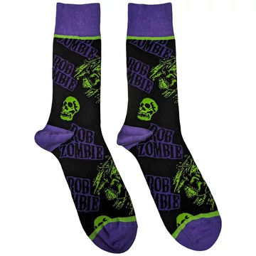 Rob Zombie - Skull Face Green/Purple - Unisex Bokazokni - RZSCK01MB