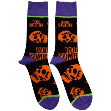 Rob Zombie - Orange Skulls - Unisex Bokazokni - RZSCK05MB