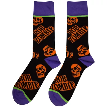 Rob Zombie - Orange Skulls - Unisex Bokazokni - RZSCK05MB