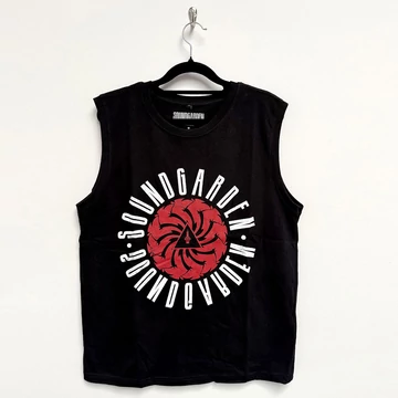 Soundgarden - Circle Logo - Unisex Ujjatlan Póló - SGTANK13MB