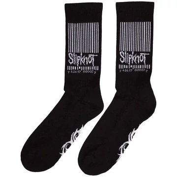 Slipknot - Barcode &amp; Tribal S - Unisex Frottír Zokni - SKSCK07LB