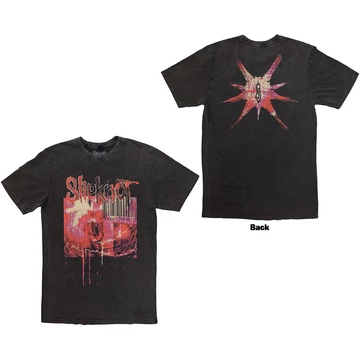 Slipknot - The End, So Far Barcode - Unisex Kőmosott Póló - SKSTNW98MC