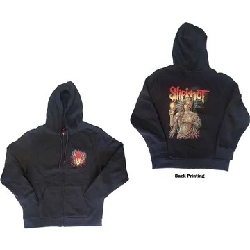 Slipknot - Burn Me Away - Unisex Cipzáras Kapucnis Pulóver - SKZHD05MDG