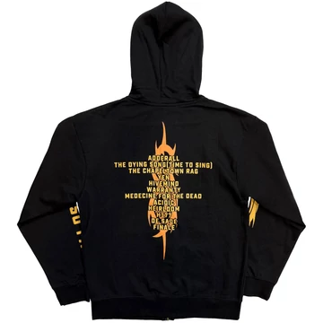 Slipknot - The End, So Far Tracklist - Unisex Cipzáras Kapucnis Pulóver - SKZHD84MB