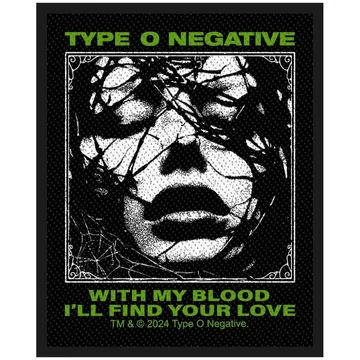 Type O Negative - With My Blood - Szövött Felvarró - SP3315
