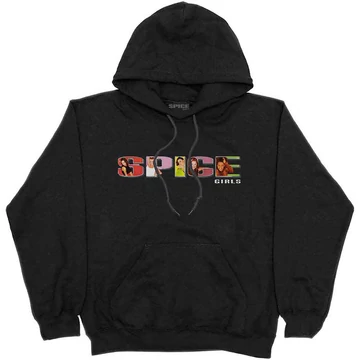 The Spice Girls - Spice Logo - Unisex Kapucnis Pulóver - SPICEHD06MB