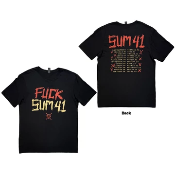 Sum 41 - Tour '24 Pt.2 Fuck Sum 41 - Unisex Póló - SUM24TS02MB