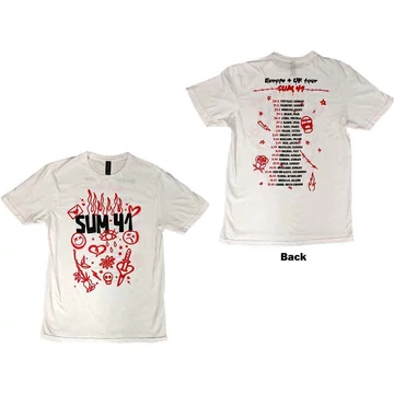 Sum 41 - Sketches European Tour 2022 - Unisex Póló - SUMTS12MW01