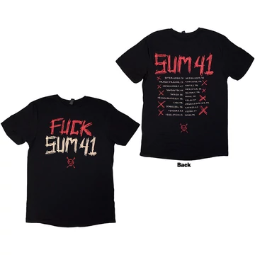 Sum 41 - Tour '24 Fuck Sum 41 - Unisex Póló - SUMTS21MB