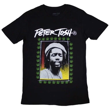 Peter Tosh - Leaf Frame - Unisex Póló - TOSHTS02MB