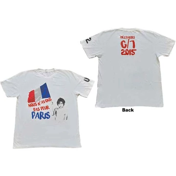 U2 - Paris 2015 Nous N'Avons Pas Peur - Unisex Póló - U2TOURTS29MW04