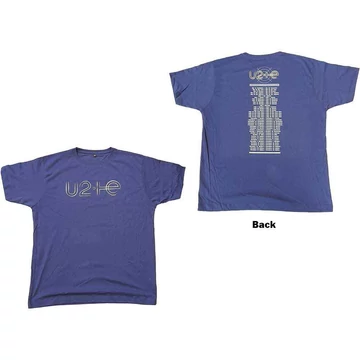 U2 - I+E 2015 Tour Dates - Unisex Póló - U2TOURTS33MBL05