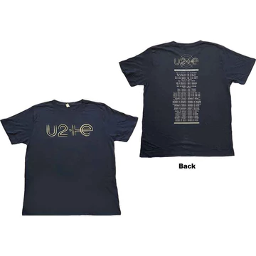 U2 - I+E 2015 Tour Dates - Unisex Póló - U2TOURTS33MN