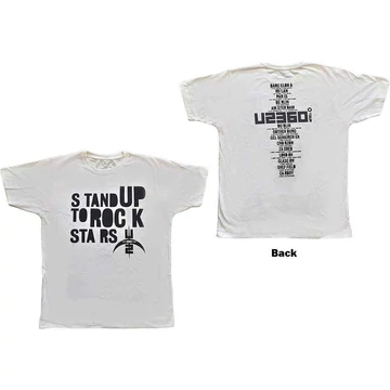 U2 - 360 Degree Tour 2009 Stand Up to Rock Stars - Unisex Póló - U2TOURTS48MW02