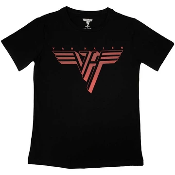 Van Halen - Classic Red Logo - Női Póló - VHTS01LB