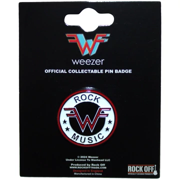 Weezer - Rock Music Emblem - Kitűző Szett - WEEZPIN01
