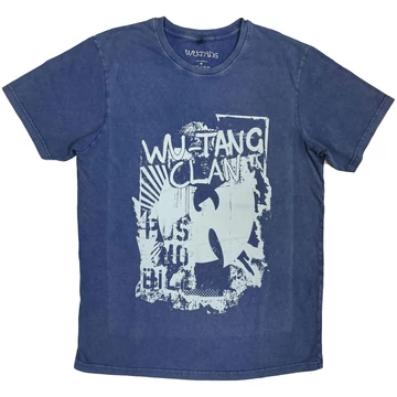 Wu-Tang Clan - Graffiti - Unisex Kőmosott Póló - WTCSTNW27MD