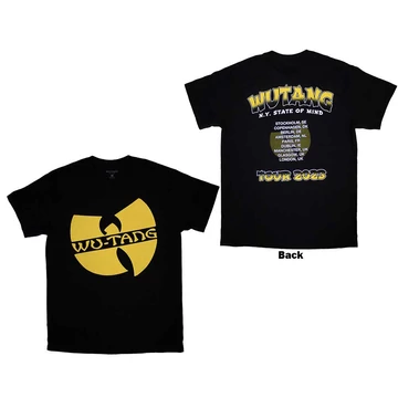 Wu-Tang Clan - Tour '23 Slanted Logo State Of Mind - Unisex Póló - WTCTS20MB