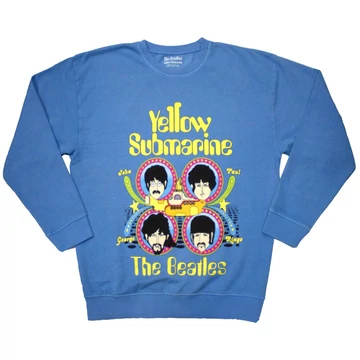 The Beatles - Yellow Submarine Heads In Circles - Unisex Pulóver - YSSWT42MBL
