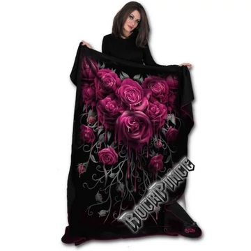 BLOOD ROSE - Fleece Blanket with Double Sided Print - K018A501