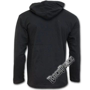 URBAN FASHION - Fine Cotton Summer Hoody Black (Plain) - P004M469