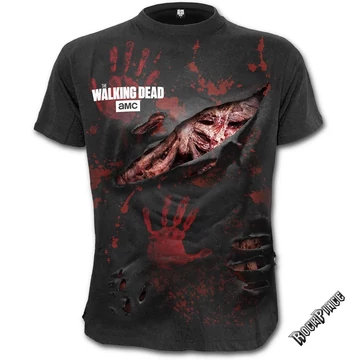 The Walking Dead - RICK - ALL INFECTED - Ripped T-Shirt Black (Plain) - G002M125