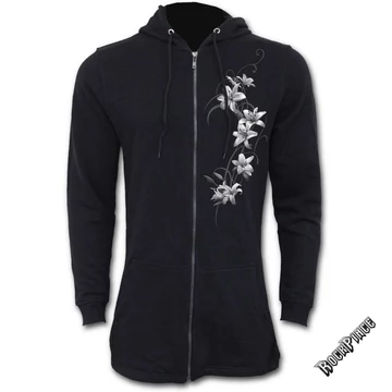 PURE OF HEART - Ladies Fish Tail Full Zip Hoody - Zip Sleeve (Plain) - F029F273