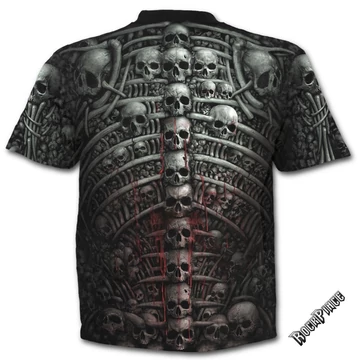 DEATH RIBS - Allover T-Shirt Black - W027M105