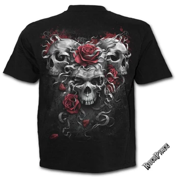 SKULLS N&#039; ROSES - T-Shirt Black - E024M101