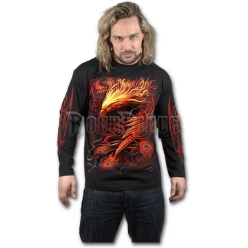 PHOENIX ARISEN - Longsleeve T-Shirt Black - T145M301