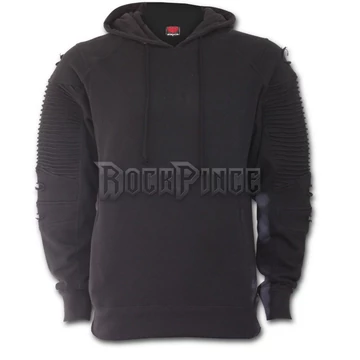 GOTHIC ROCK - Premium Biker Fashion Mens Hoodie (Plain) - P002M475