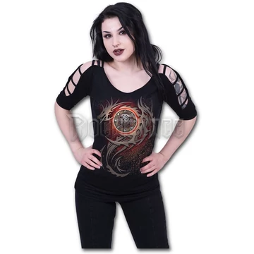 DRAGON EYE - Ladder - Strap Shoulder Top (Plain) - T158F469