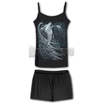 WOLF SPIRIT - 4pc Gothic Pyjama Set (Plain) - T167G601