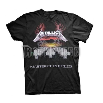 METALLICA - MASTER OF PUPPETS TRACKS - unisex póló - METTS05MB