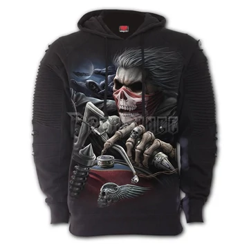 SOUL RIDER - Premium Biker Fashion Mens Hoodie (Plain) - T169M475