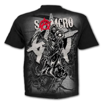 Sons of Anarchy - REAPER MONTAGE - T-Shirt Black - G102M101