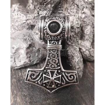 Thors Hammer Iron Cross - acél medál