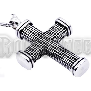 Patterned Cross - acél medál