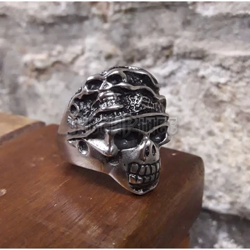 Beret Skull - acél gyűrű